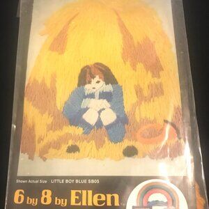 1990s Sunbow 6 by 8 by Ellen Little Boy Blue Crewel Kit. SB05  6 X 8  Kit NWOT